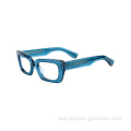 New Handmade Customize Logo Wholesale Full Rim Rectangle Acetate Glasses Frames Eyewear